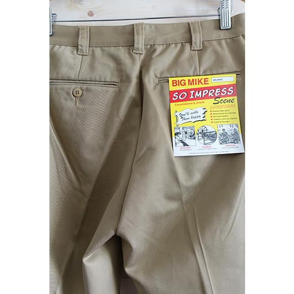 BIGMIKE ビッグマイク PIN TACK PANTS BEIGE ワークパンツ USAブランド メンズ 134348381W s