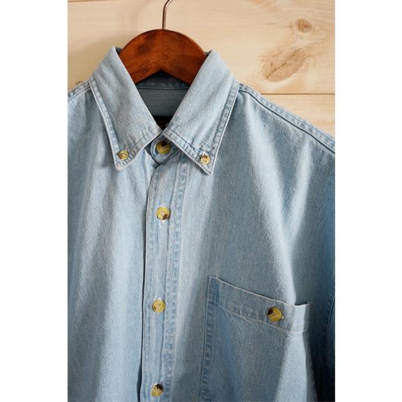 COBRA CAPS S/S HEAVY WEIGHT DENIM SHIRT SKY INDIGO コブラ キャップ