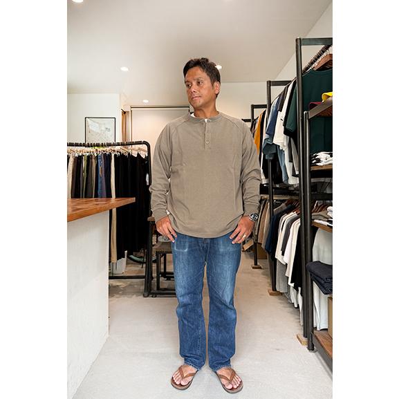 BIG MIKE（ビッグマイク） 10OZ Henry Neck L/S Tee ヘンリーネック
