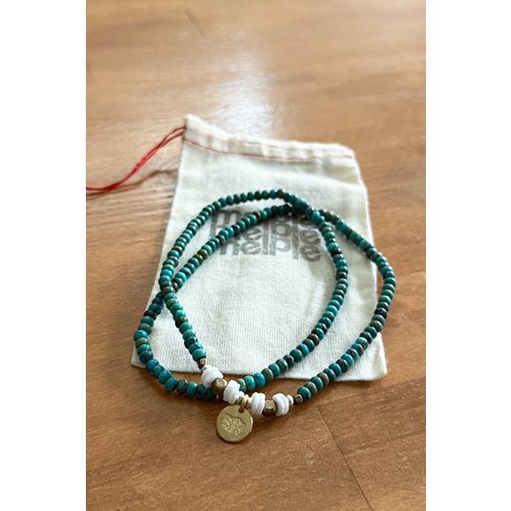 melple（メイプル） melple BEADS BRACELET&ANKLET - Turquoise