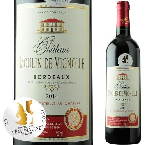 赤ワイン シャトー・ムーラン・ド・ヴィニョル 2014年 フランス ボルドー フルボディ 750ml｜wsommelier