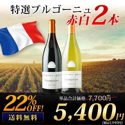 ブルゴーニュワイン　赤、白2本セット ワインセット】ブルゴーニュ紅白2本セットC☆ - WINE SHOP nico