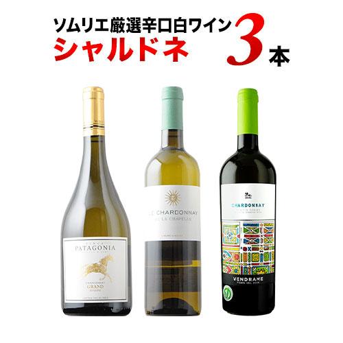 ワイン ワインセット 白ワイン代表品種・シャルドネ3本セット 白ワイン