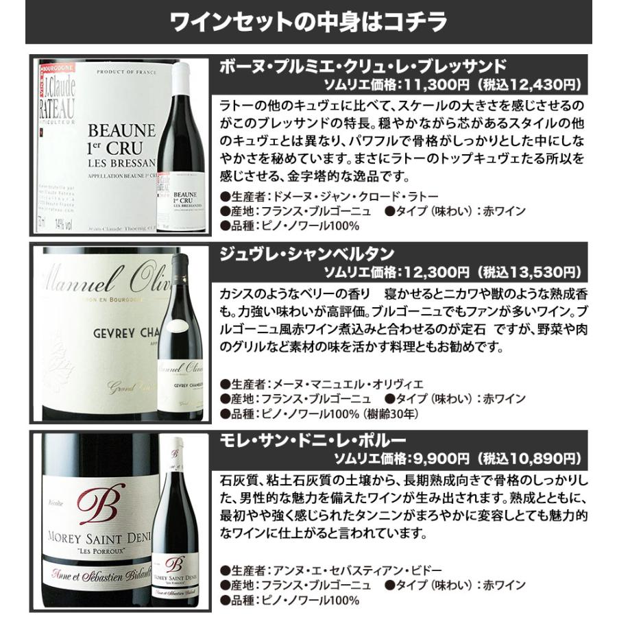 ワイン ワインセット 赤ワイン 1級畑入り！銘醸地ブルゴーニュ赤ワイン