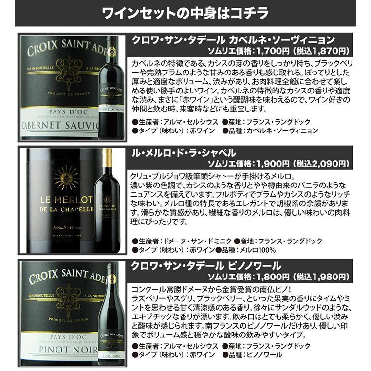 ワイン ワインセット 赤ワイン 全部フランス産!3大赤ワイン品種 ワイン ワインセット 赤ワイン 全部フランス産!3大赤ワイン品種
