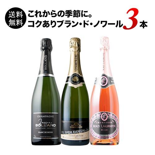 ワイン ワインセット これからの季節に。コクありブラン・ド・ノワール3本セット 送料無料 爆買 |  | 01