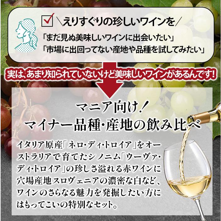 ワイン ワインセット ミックス いつものワインじゃ物足りない！マイナー品種＆産地4本セット |  | 02