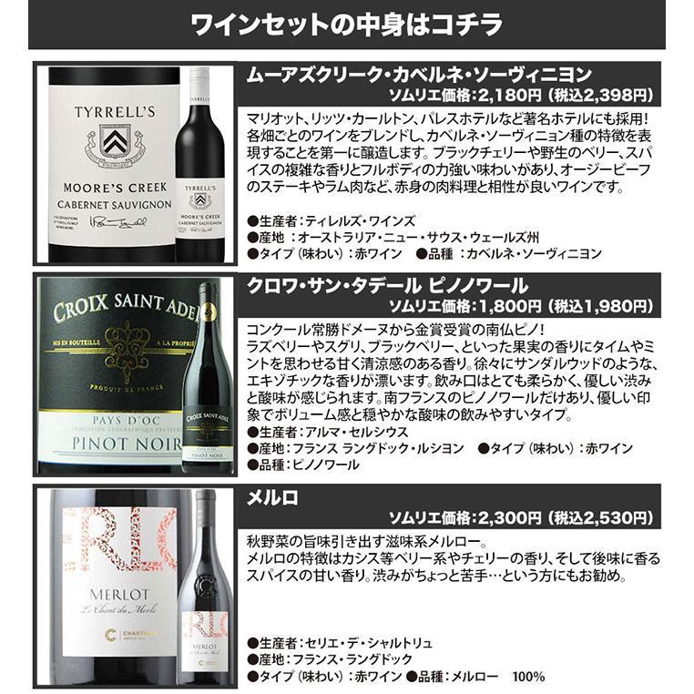 ワイン ワインセット ワインキャップ付き！ブドウ品種を知る赤ワイン5