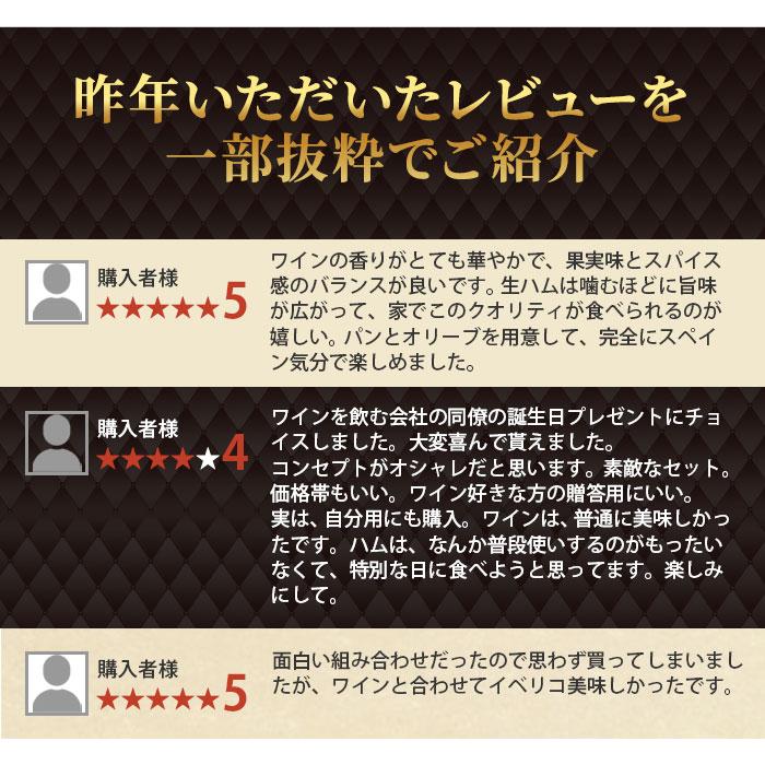 クール便限定！「13」イベリコ豚上級ランク　ベジョータ30ヵ月熟成生ハムと最優秀醸造家スペイン赤ワインセット |  | 11