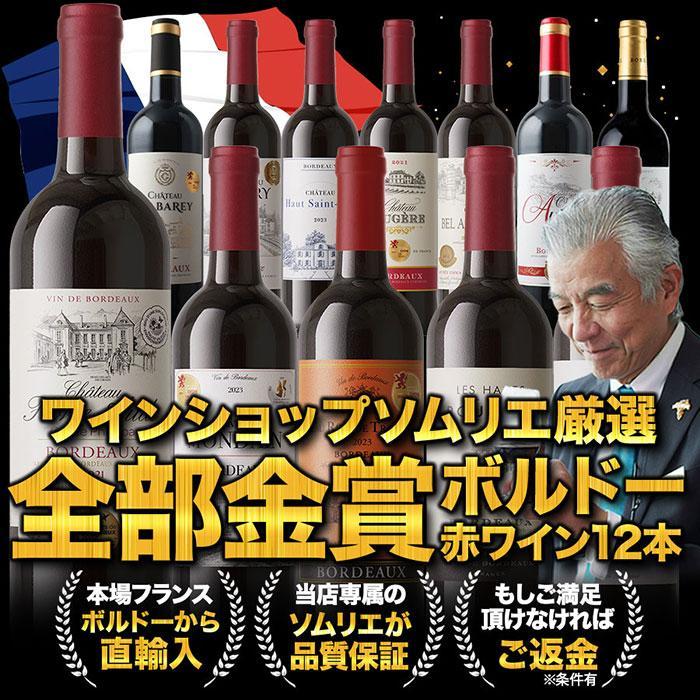 ワイン ワインセット 赤ワイン W金賞入り！全部金賞ボルドー赤ワイン12