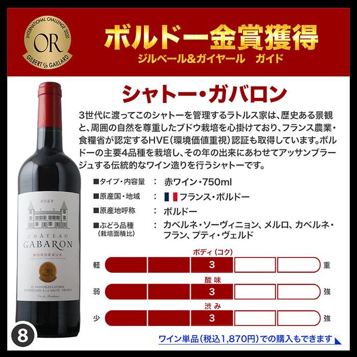 ワイン 赤ワインセット 全部金賞ボルドー 赤ワイン10本セット 送料無料