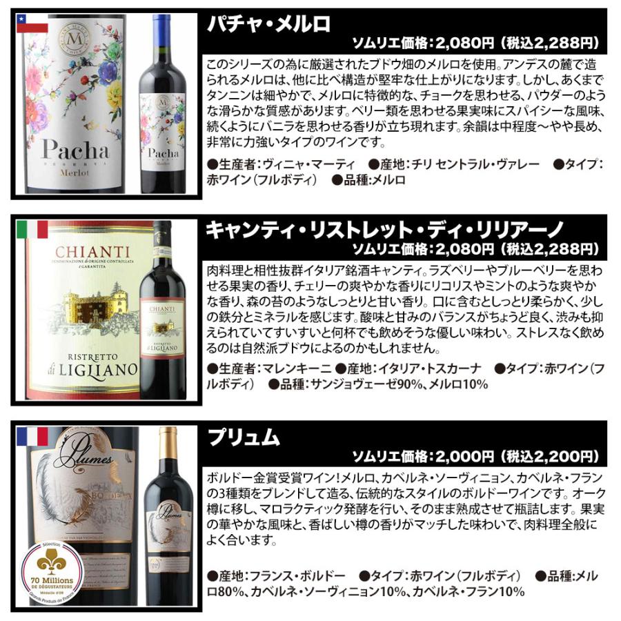 ワイン ワインセット 赤ワイン 当店ソムリエが選んだ「ちょっといい
