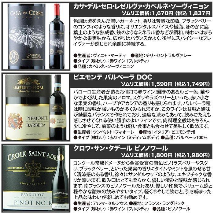 ワイン ワインセット ミックス 金賞入り J.S.A.認定ソムリエのこだわり
