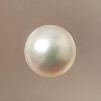 本物の 淡水真珠 パールルース シングル ホワイト系 9.0-9.5mm 永遠の定番 n3 A〜BB〜C ラウンド 片穴があいています 大珠