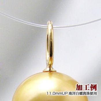 円形シンプル ペンダントトップ金具 K18 ゴールド 内径:5.0×5.0mm 