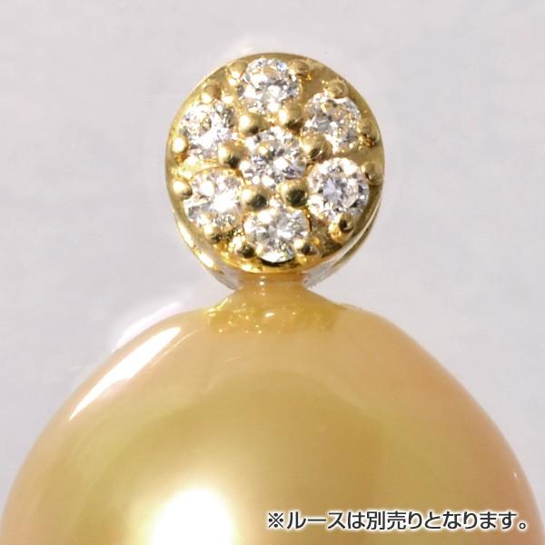 0.07ｃｔ パヴェダイヤ ラウンドデザイン ペンダントトップ金具 　K18 ゴールド　[n6]