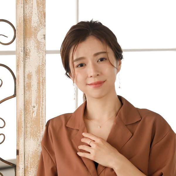 K10 ベビーパール×一粒ダイヤモンド フックピアス 〜Felice