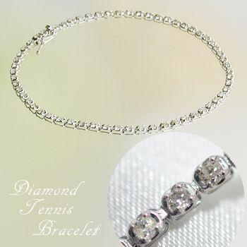 受注発注品】 ダイヤモンド 古 テニスブレスレット 1.0ct 受注発注品】 ダイヤモンド 古 テニスブレスレット 1.0ct