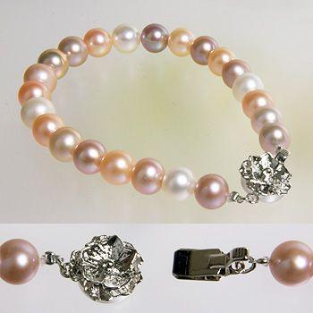 真珠ラウンドパールブレスレット 楽天市場】【WEB限定】淡水真珠 ブレスレット 6.5-7.0mm SV925