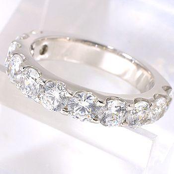 h&cハーフエタニティダイヤモンドリング ダイヤモンド ハーフエタニティ リング 2.109ct(Total)/9石 D IF