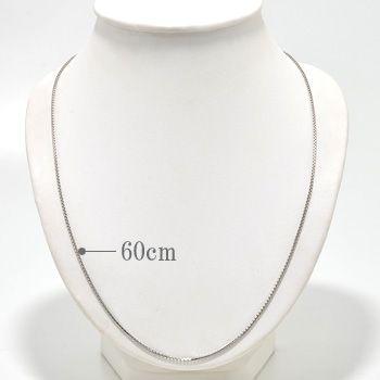 ベネチアンチェーン Pt850 太さ:1.4mm 長さ:60cm スライド式(無段階で 
