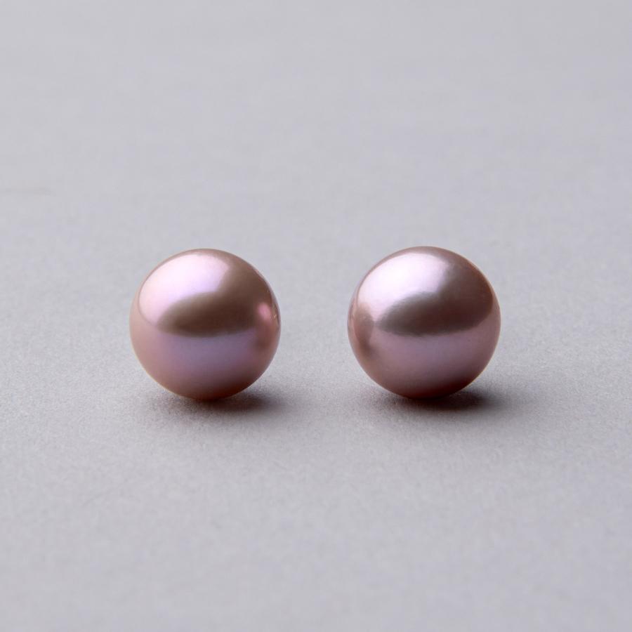 淡水真珠 パールピアス ピンク(ナチュラル)系 9.0-10.0mm A〜BB 淡水真珠 パールピアス ピンク(ナチュラル)系 9.0-10.0mm A〜BB
