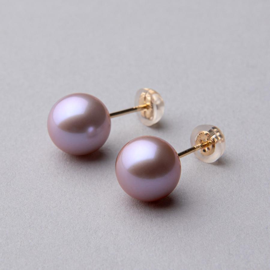 淡水真珠 パールピアス ピンク(ナチュラル)系 9.0-10.0mm A〜BB 淡水真珠 パールピアス ピンク(ナチュラル)系 9.0-10.0mm A〜BB