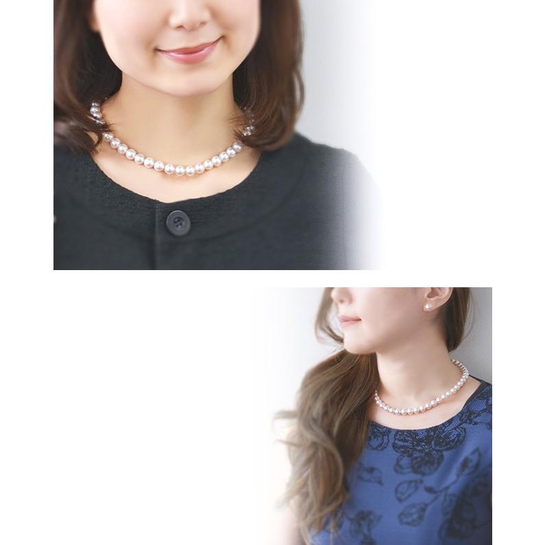花珠真珠 ネックレス 【希少な大珠】9.0-9.5mm ≪ハイクオリティ花珠 