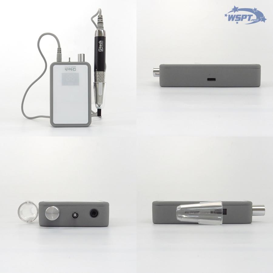 ネイルマシン Q-tech キューテック 充電式 ブラシレス 液晶表示 35000rpmの画像