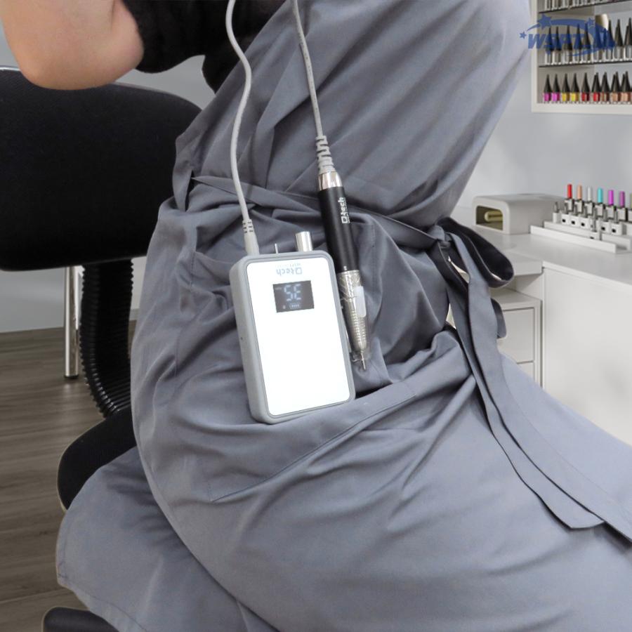 ネイルマシン Q-tech キューテック 充電式 ブラシレス 液晶表示 35000rpmの画像