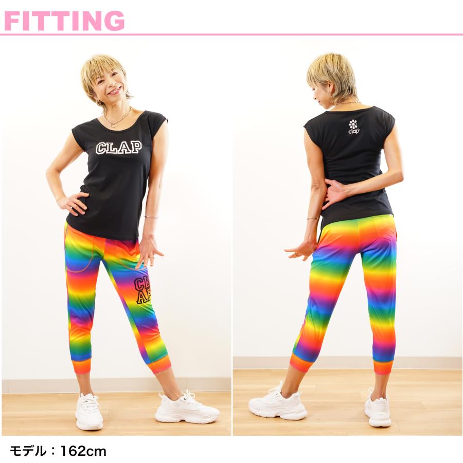 【clap】クラップ RAINBORDER CROPPED PANTS |  | 01