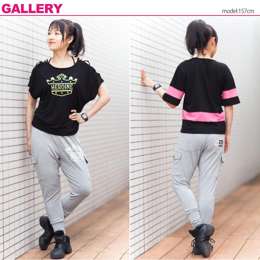 【HEROINE】 ヒロイン 【全2色】ストレッチレーヨンジョガー フィットネス ウェア |  | 02