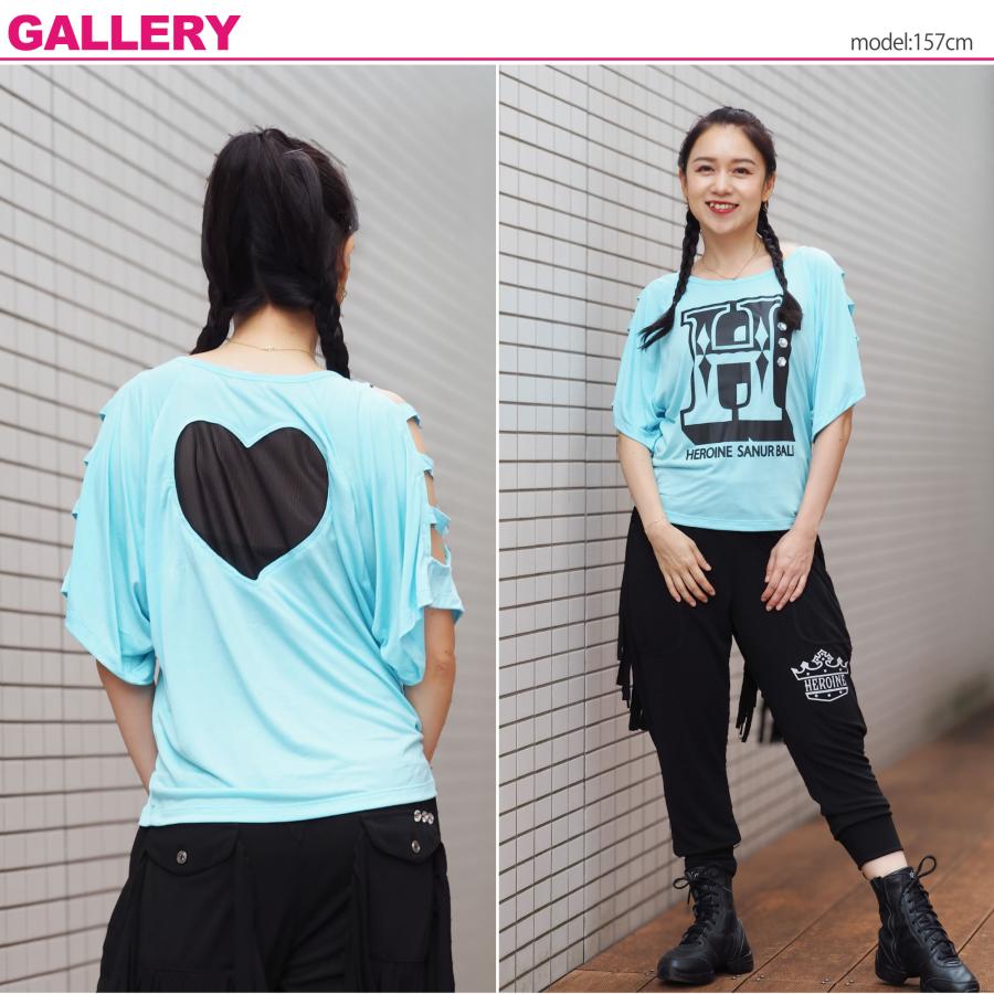 【HEROINE】 ヒロイン 【全3色】ラダースリーブ フィットネス ウェア |  | 02