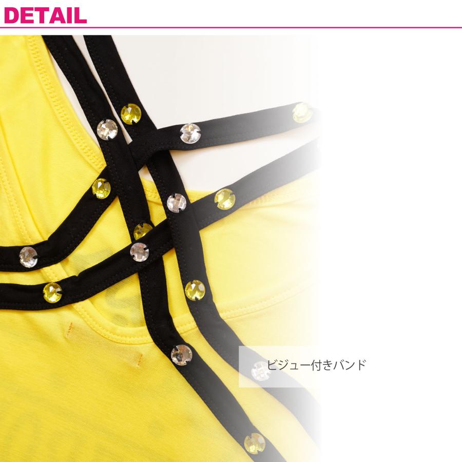 【HEROINE】 ヒロイン 【全3色】ビジューフレンチ フィットネス ウェア |  | 05