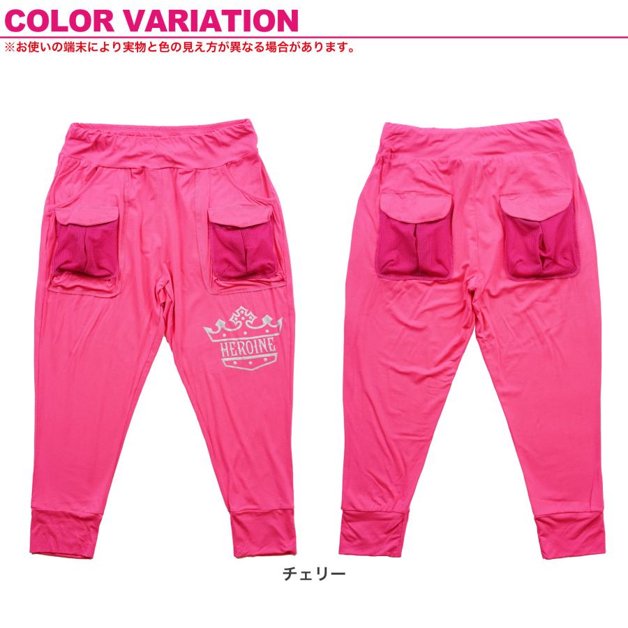 HEROINE ヒロイン 全2色 メッシュポケットクロップ フィットネス ウェア |  | 01