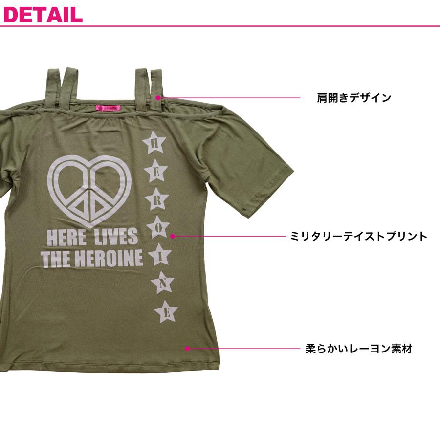 HEROINE ヒロイン 全3色 ミドルスリーブT フィットネス ウェア |  | 05