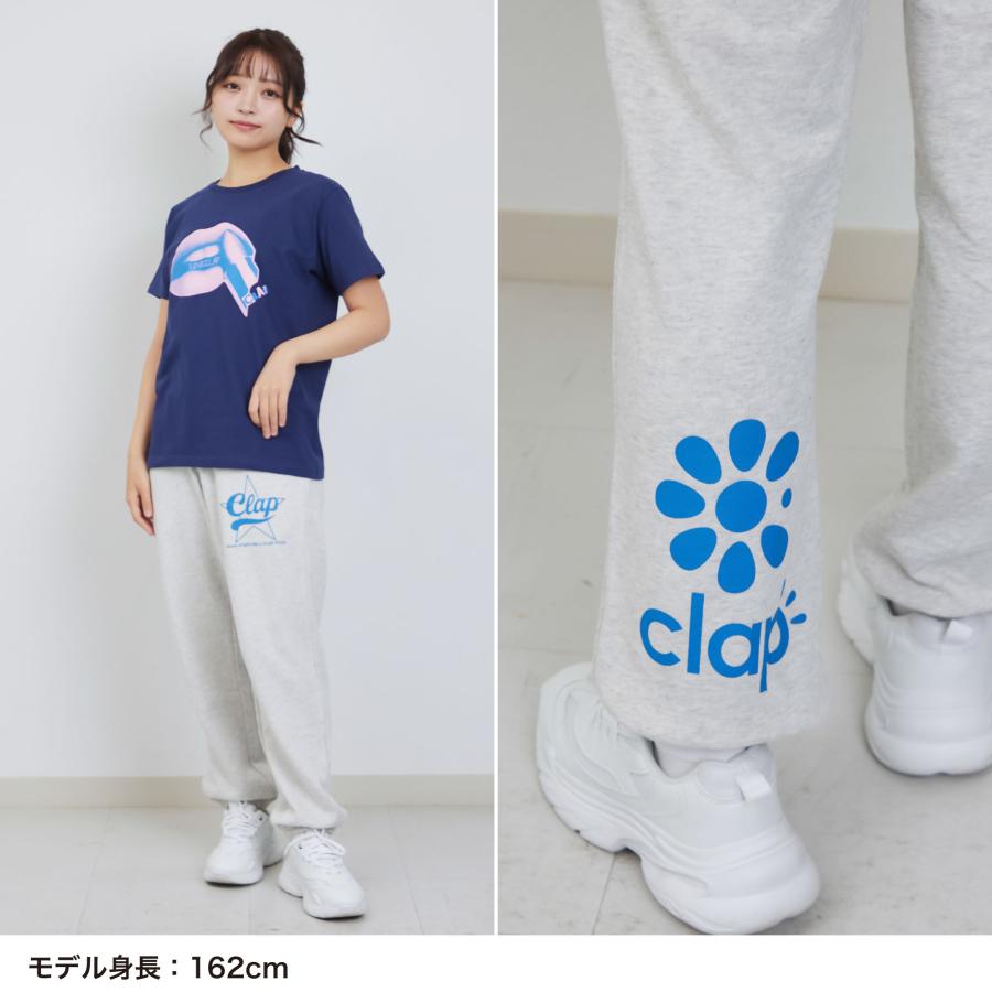 【clap】 フィットネスウェア クラップ 【4色】 CLAP STAR SWEAT PANTS |  | 04