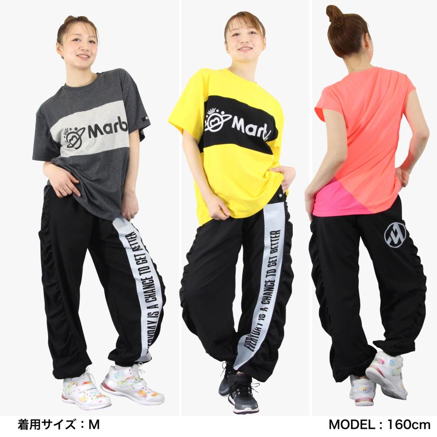 ☆マーブルmarble☆ ピンク 文字柄 ドレープロングパンツ 楽天市場】レディース マーブル柄 プリント 大人 ギャザー