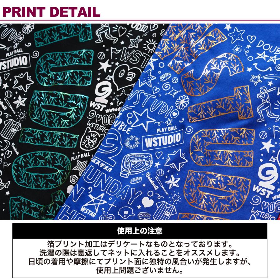 【新色追加】Wstudio ダブルスタジオ 3色×2サイズ スケッチラウンドTee |  | 05