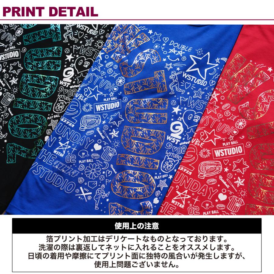 Wstudio ダブルスタジオ 3色×2サイズ スケッチラウンドTee |  | 06