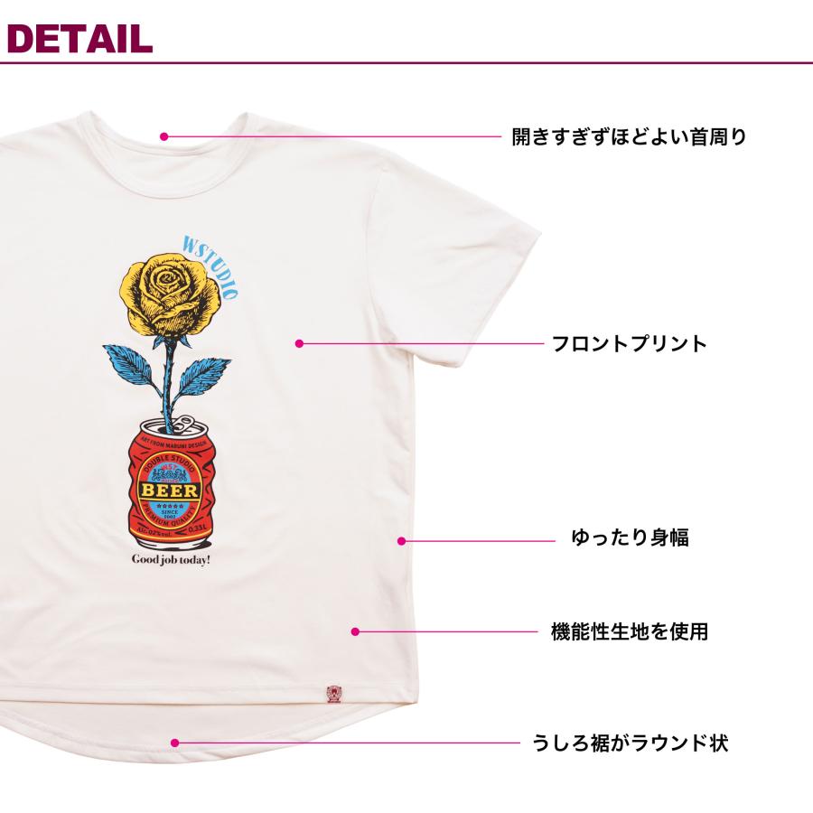 Wstudio ダブルスタジオ 3色×2サイズ ローズフィットラウンドTee |  | 07
