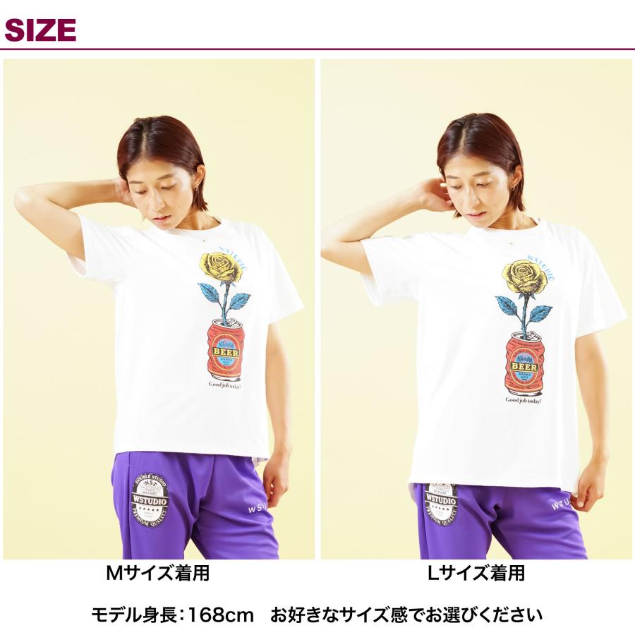 Wstudio ダブルスタジオ 3色×2サイズ ローズフィットラウンドTee |  | 09