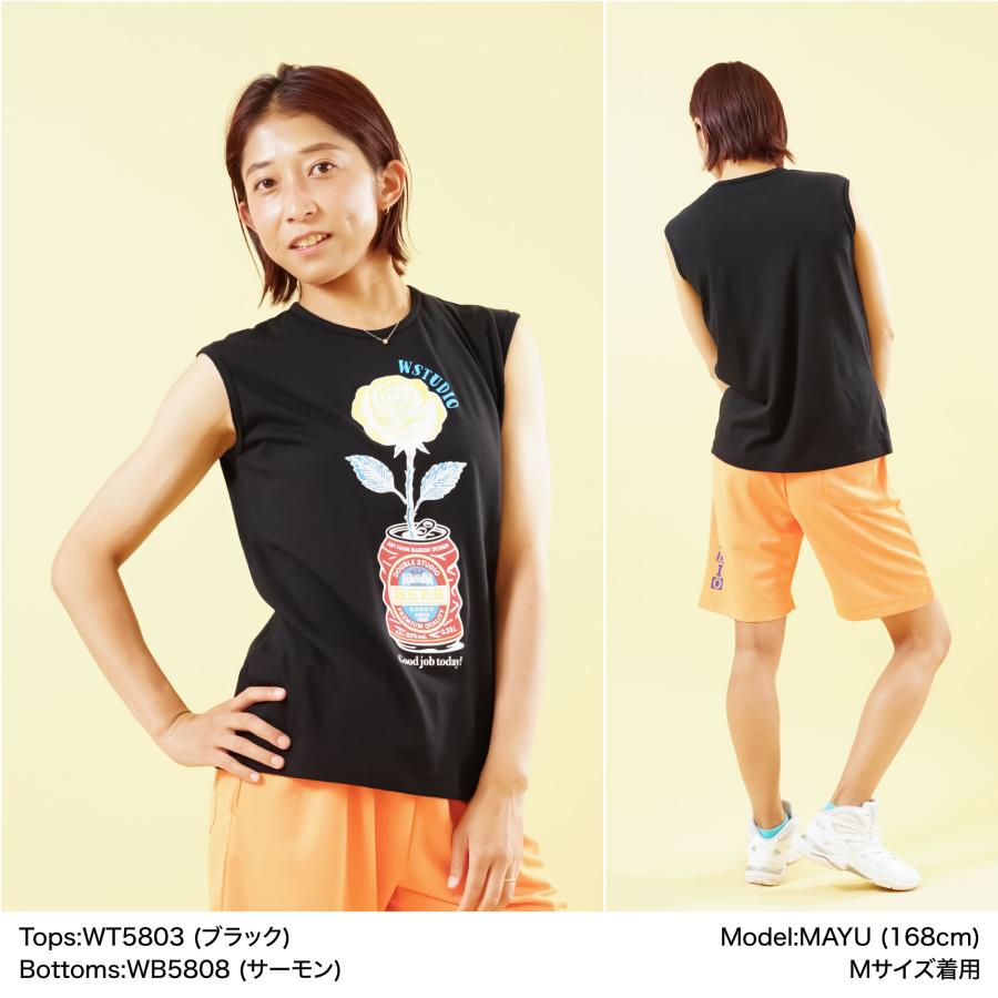 Wstudio ダブルスタジオ 3色×2サイズ ローズユニセックスタンク |  | 01