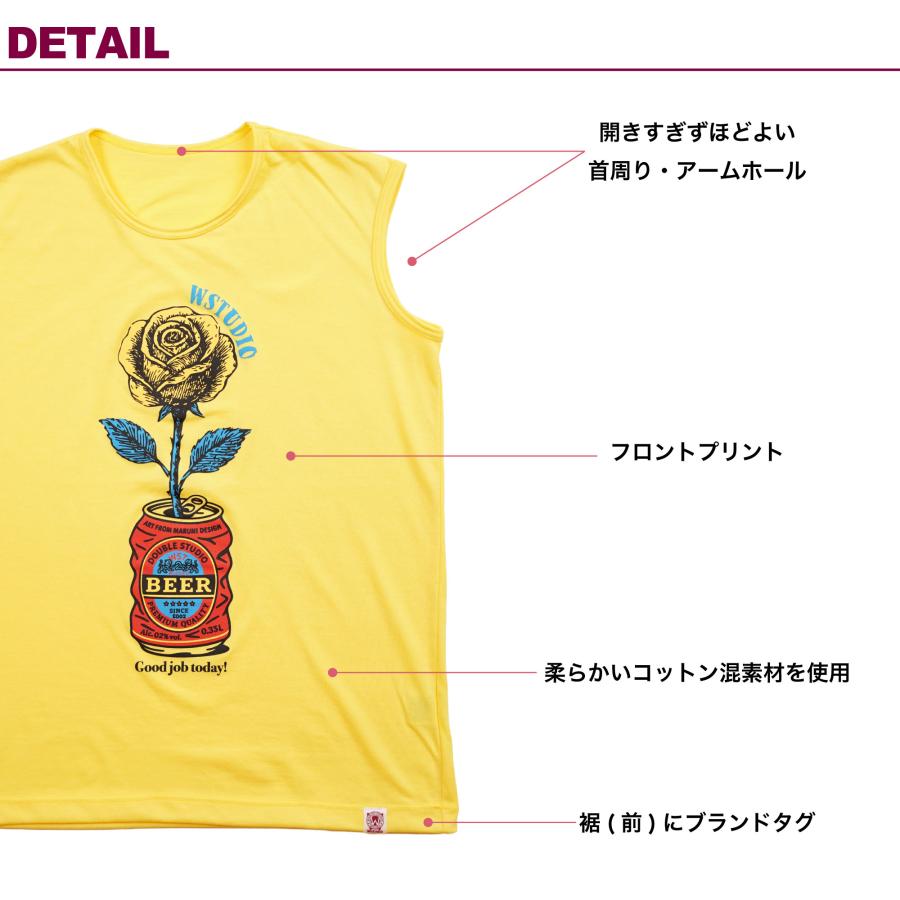 Wstudio ダブルスタジオ 3色×2サイズ ローズユニセックスタンク |  | 06