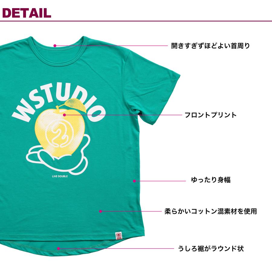 Wstudio ダブルスタジオ 3色×2サイズ アップルラウンドTee |  | 08