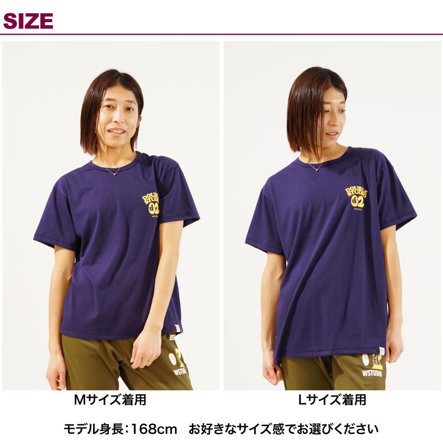 【Wstudio】 ダブルスタジオ 【3色×2サイズ】 フラワーラウンドTee |  | 09