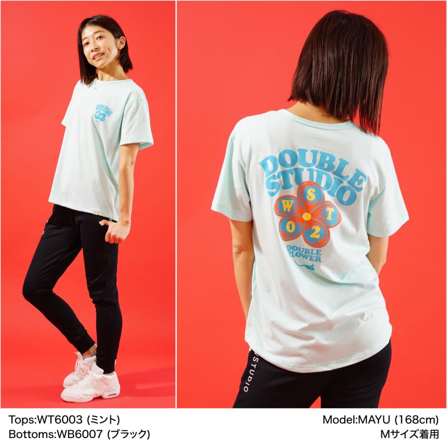 【Wstudio】 ダブルスタジオ 【3色×2サイズ】 フラワーラウンドTee |  | 02