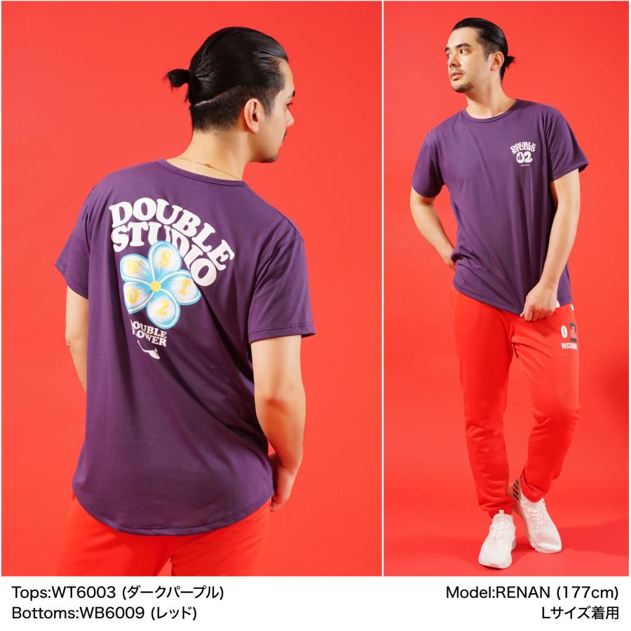 【Wstudio】 ダブルスタジオ 【3色×2サイズ】 フラワーラウンドTee |  | 04