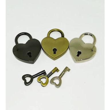 ハート型 南京錠 3個セット アンティークゴールド シルバー ガンメタリック Hl001 ワンダートランク 二号店 通販 Yahoo ショッピング