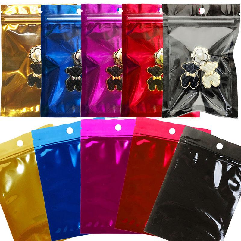 100枚入 10×15cm アルミ袋 ギフト袋 パッケージ ラッピング ジップ